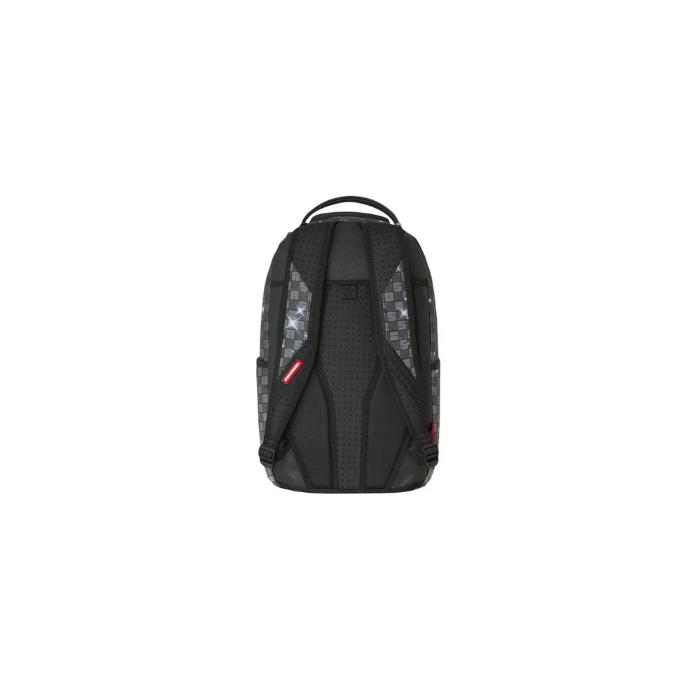 Sprayground Monopoly Money Gold Statue Backpack Black Grey Limited Edition B5106